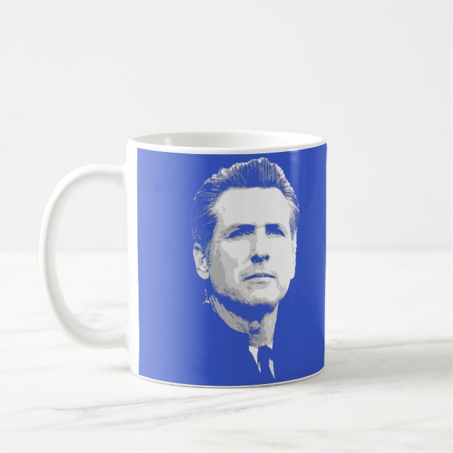 Caneca De Café Gavin Newsom (Esquerda)