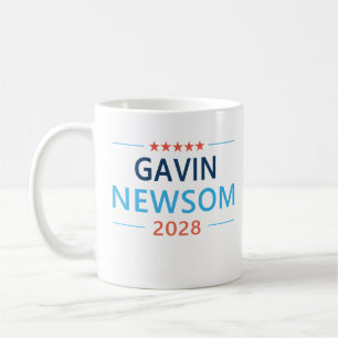 Caneca De Café Gavin Newsom 2028 Para Presidente