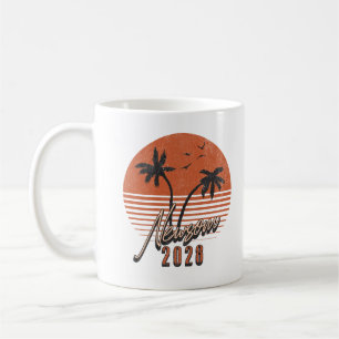 Caneca De Café Gavin Newsom 2028 Para Presidente Palm Tree Sunset