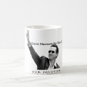 Caneca De Café Gavin Newsom para Gov 2010