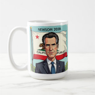 Caneca De Café Gavin Newsom para Presidente Político