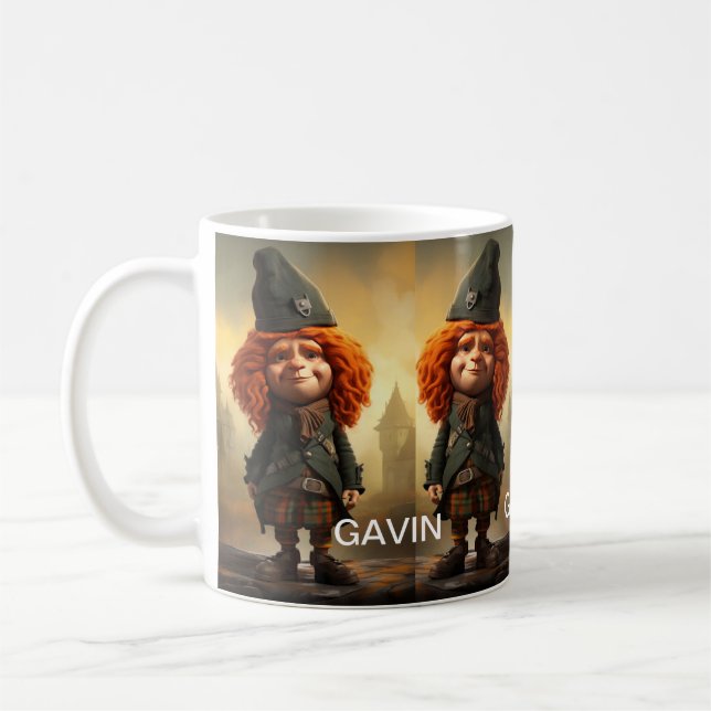Caneca De Café Gavin, O Wee Scottish Highlander (Esquerda)
