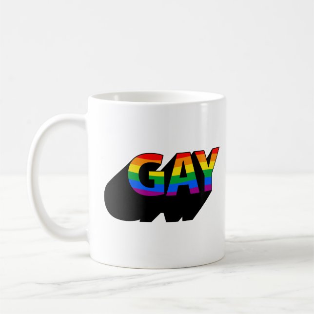 CANECA DE CAFÉ GAY 3D (Esquerda)
