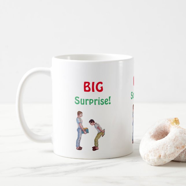 Caneca De Café Gay de Natal Humor Gift Mug (Com Donut)