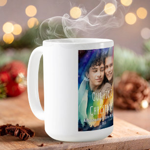 Caneca De Café Gay Luzes do Norte Aquarela Férias Foto