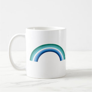 Caneca De Café Gay Male Rainbow Azure
