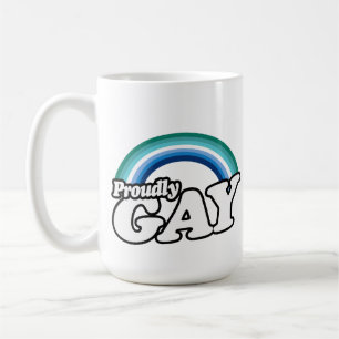 Caneca De Café Gay masculino e orgulhoso