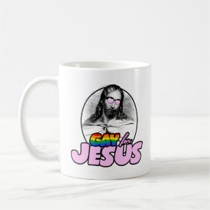 Caneca De Café Gay para Jesus Rainbow