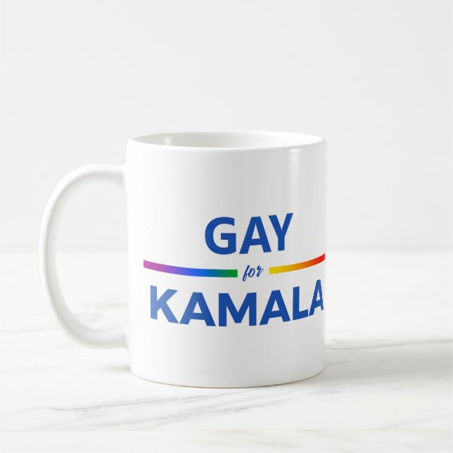 Caneca De Café Gay para Kamala Harris (Esquerda)