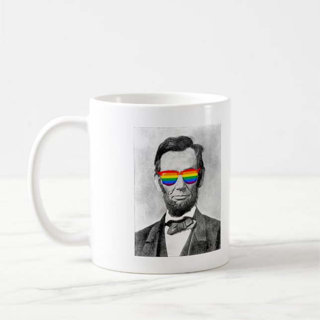 Caneca De Café Gaybraham Lincoln (Esquerda)