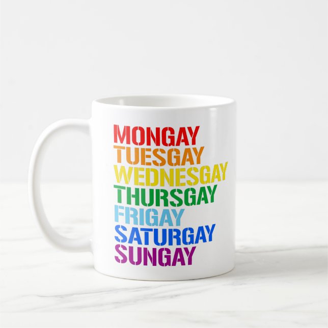 Caneca De Café Gays da semana (Esquerda)