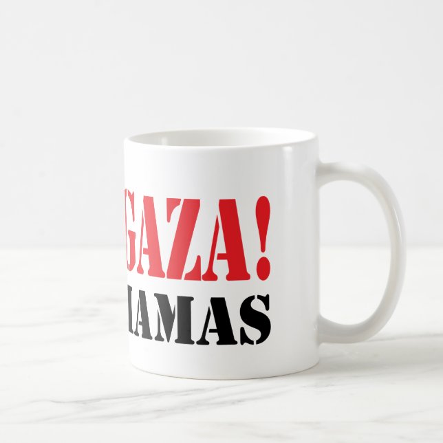 Caneca De Café GAZA livre de HAMAS (Direita)