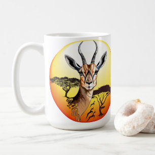 Caneca De Café Gazelle African Antelope Wild Animal