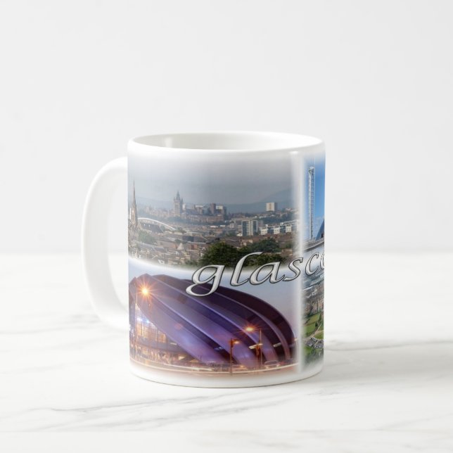 Caneca De Café GB Escócia - Glasgow - (Frente Esquerda)