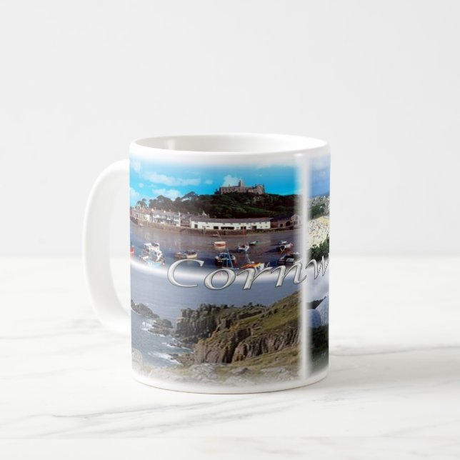 Caneca De Café GB Inglaterra - Cornwall - (Frente Esquerda)