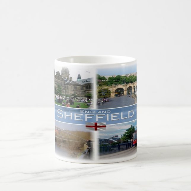 Caneca De Café GB Inglaterra - Yorkshire Sheffield - (Centro)