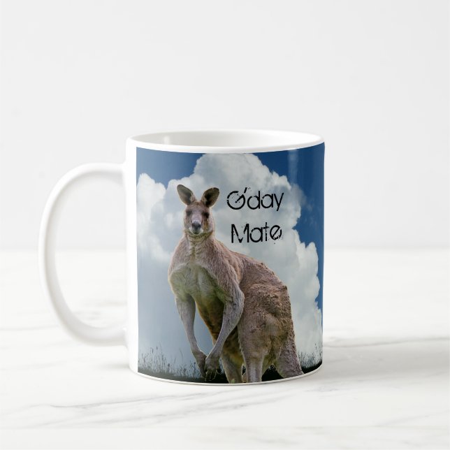 Caneca De Café G'Day Mate Kangaroo Mug (Esquerda)