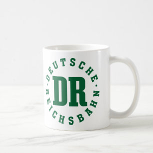 Caneca De Café GDR, DDR Railway/- Reichsbahn Alemão Sign