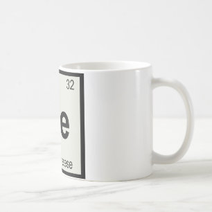 Caneca De Café Ge - Química do Queijo de Cabra Símbolo da Tabela