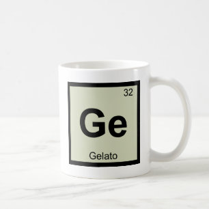 Caneca De Café Ge - Símbolo de Mesa Periódico de Química Gelat