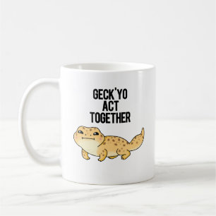 Caneca De Café Geck Yo Age Juntos Gecko Pun Engraçado