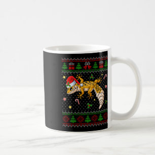Caneca De Café Gecko Santa Hat, Leopardo, Suor de Natal Feio
