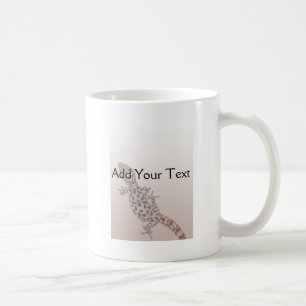 Caneca De Café Geco manchado leopardo na areia