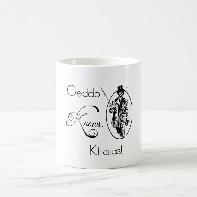 Caneca De Café Geddo sabe. Khalas! (Centro)