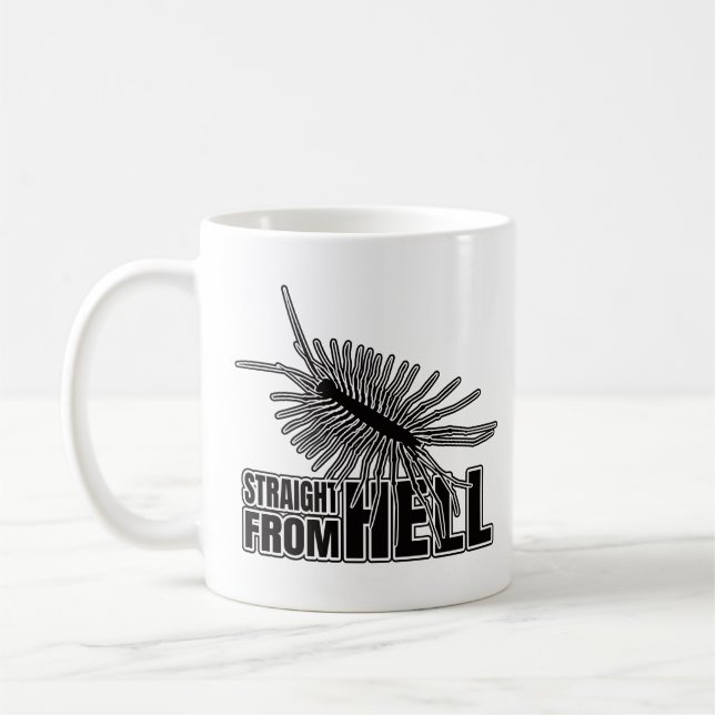 Caneca De Café Geek de Entomologia de Centopeia em Dilema do Chil (Esquerda)