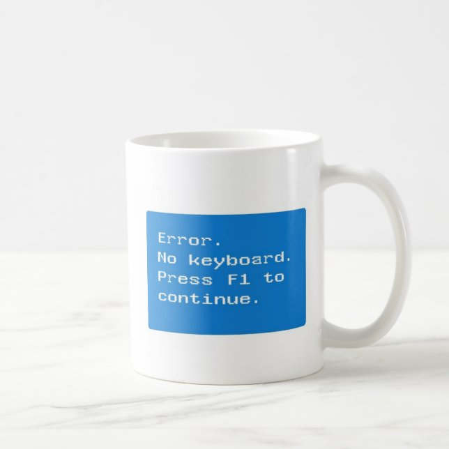 Caneca De Café Geek do computador - erro.  Nenhum drinkware do (Direita)