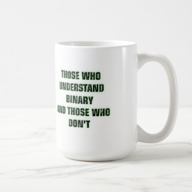 Caneca De Café Geek - piada binária (Direita)