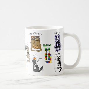 Caneca De Café Geeks de ciências. Descobertas. Física, química