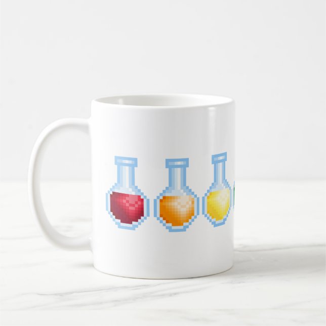 Caneca de café Geeky da garrafa da poção (Esquerda)