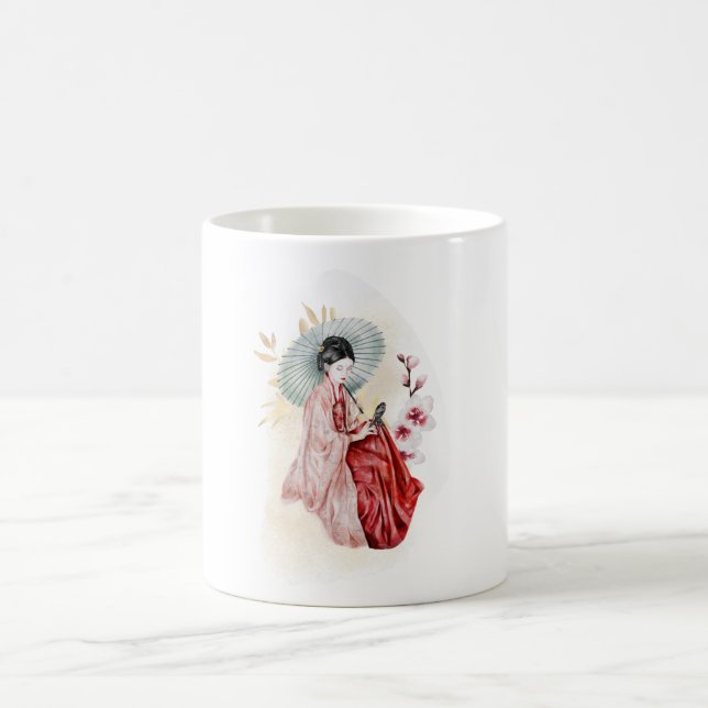 Caneca De Café Geisha fica perto de um bambu ouro (Centro)