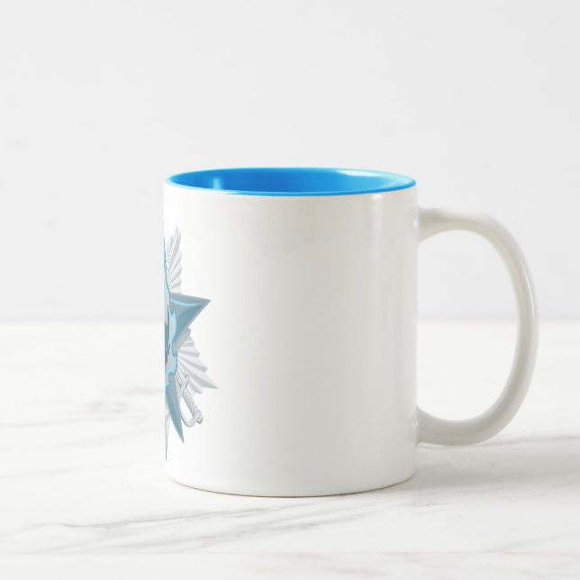 Caneca de café gelado da estada (interior azul) (Direita)