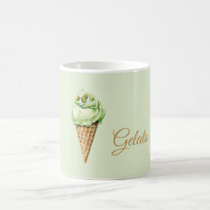 Caneca De Café Gelato De Creme De Gengibre Aniversário 