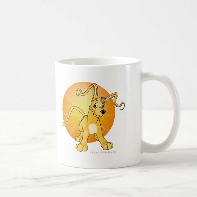Caneca De Café Gelert amarelo brincalhão (Direita)