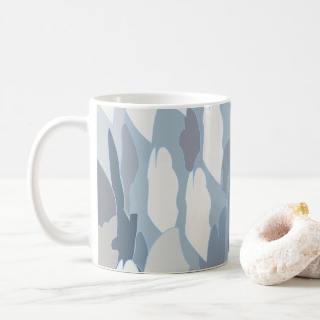 Caneca De Café Gelo da Geleira Azul (Com Donut)