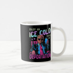Caneca De Café Gelo Desfrute De Um Gl De Deportação Frio De Gelo