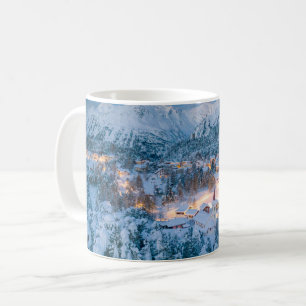 Caneca De Café Gelo e neve Graubunden, Engadin, Suiça