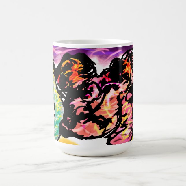 Caneca De Café Gema de axolote rosa (Centro)