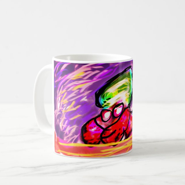 Caneca De Café gema de caranguejo eremita (Frente Esquerda)