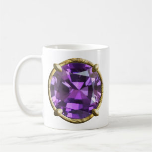 Caneca De Café Gema Violeta, Roxa