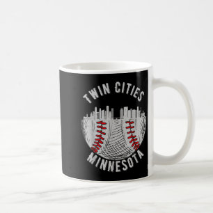 Caneca De Café Gêmeas Cidades Minnesota Mn Beisebol Skyline St