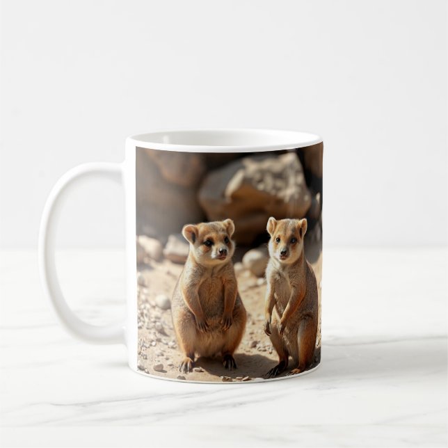 Caneca De Café Gêmeos Quokka australianos, (Esquerda)