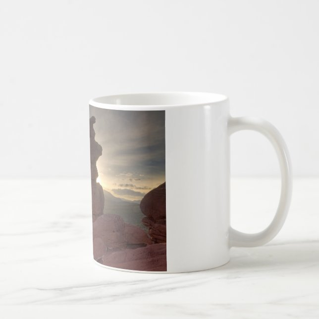 Caneca De Café Gêmeos siameses ao pôr do sol (Direita)