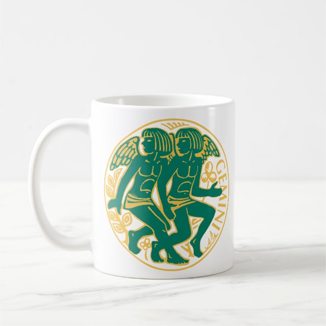 Caneca De Café Gêmeos Signo do Zodíaco (Esquerda)