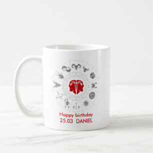 Caneca De Café Gemini Personalizado - Presente de Aniversário Zod