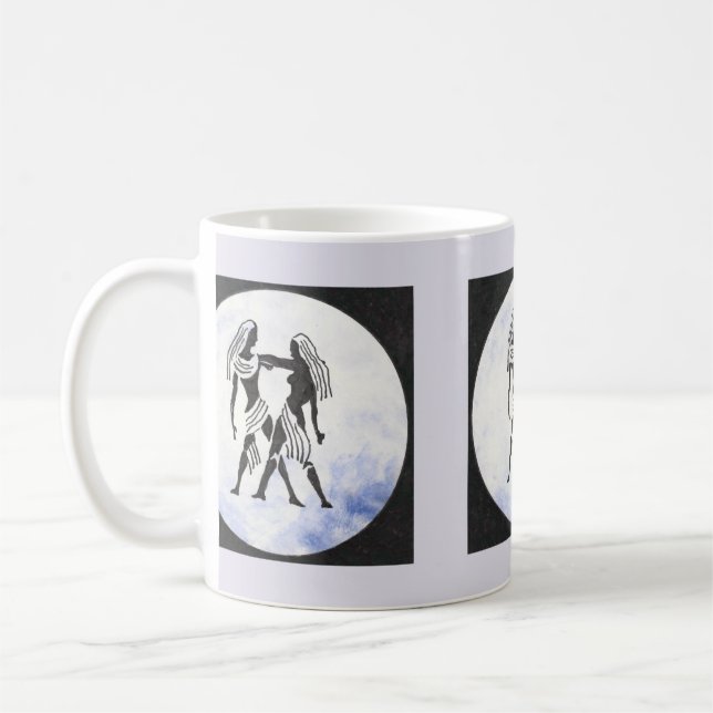 Caneca De Café Gemini - Sinal Zodiac (Esquerda)