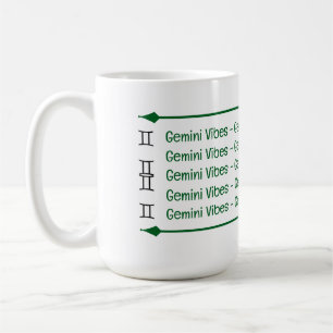 Caneca De Café Gemini Vibes Coffee Mug